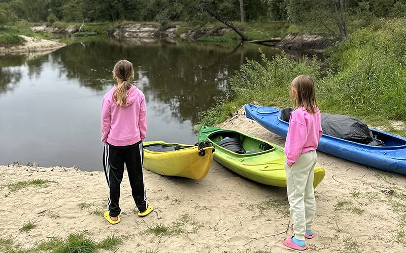 Сплав на плоту по Припяти